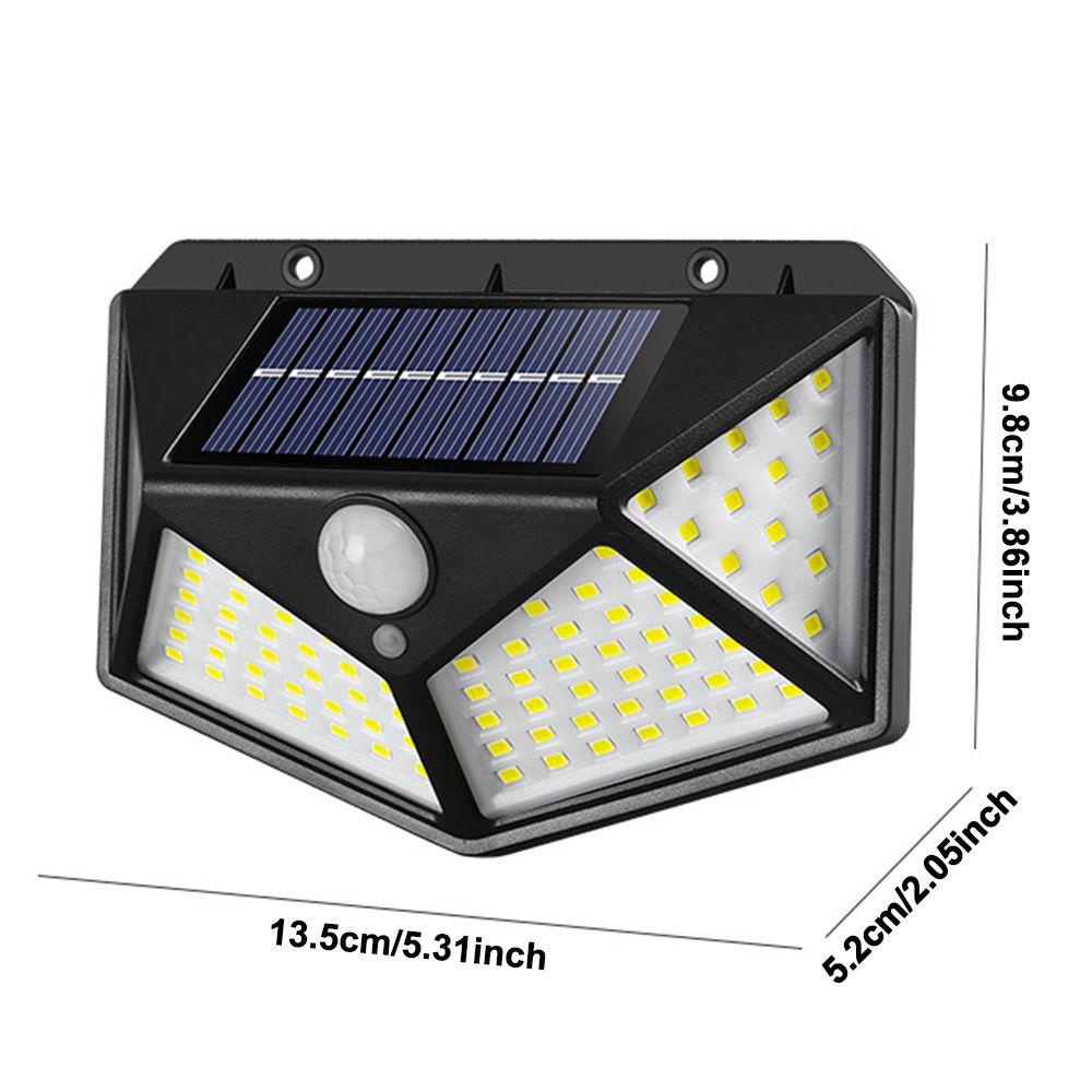 Đèn LED 100 Bóng Gắn Tường Sử Dụng Năng Lượng Mặt Trời