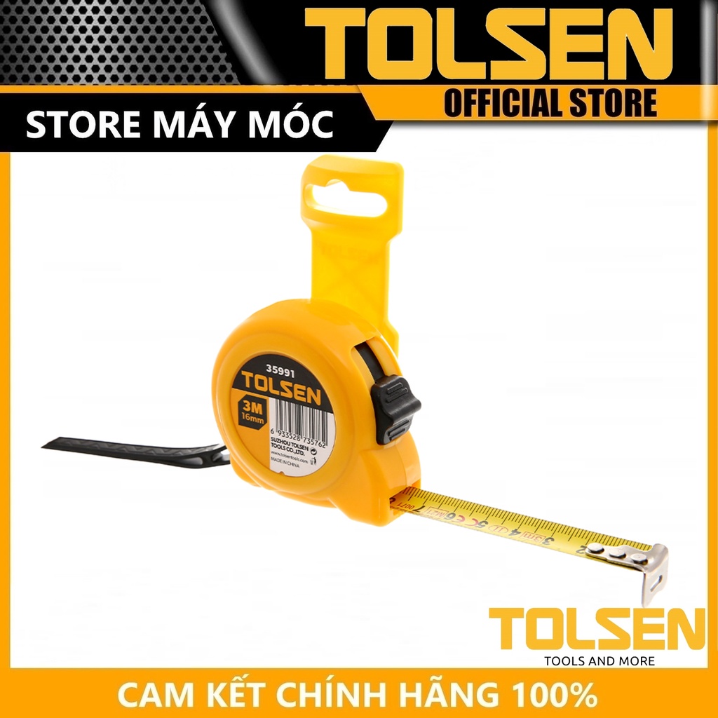 THƯỚC CUỘN 3M*16MM, 5M*19MM, 7.5M*25MM TOLSEN 35991, 35992, 35994 - HÀNG CHÍNH HÃNG