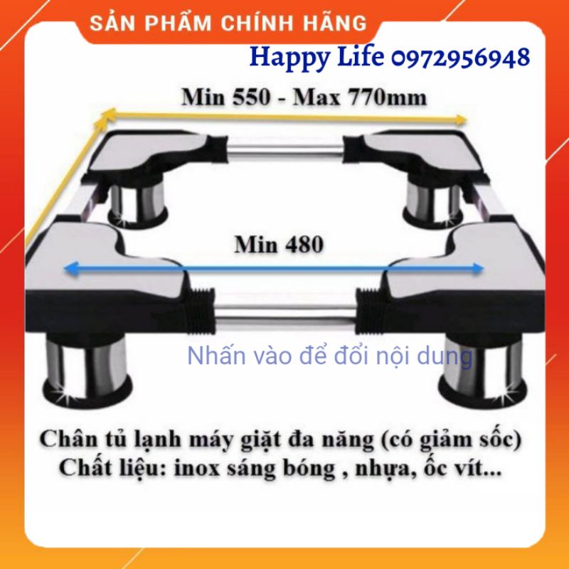 [HÀNG CAO CẤP] Chân máy giặt, tủ lạnh đa năng loại lớn, CHÂN KÊ MÁY GIẶT TỦ LẠNH CAO CẤP