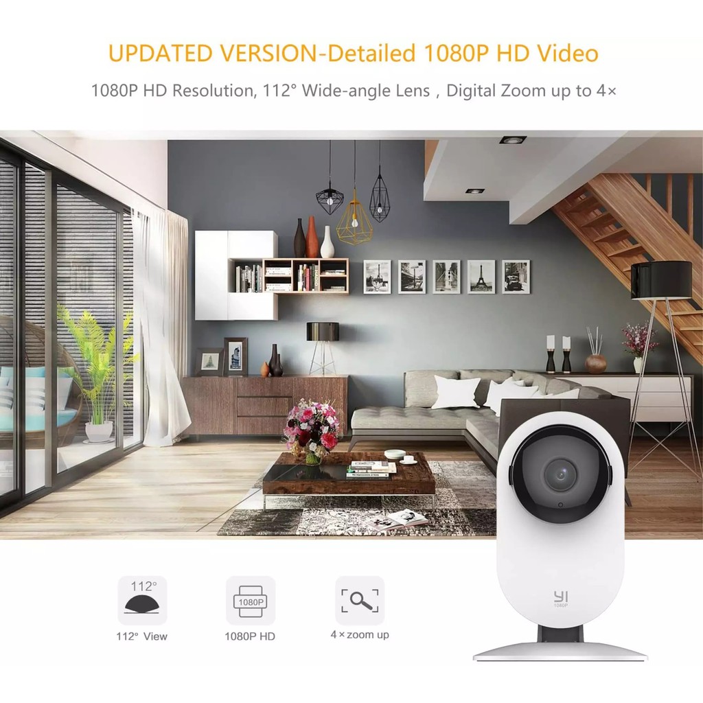 Camera Yi Home Full HD 1080p, Tích Hợp AI, Bản Quốc Tế - Chính Hãng | BigBuy360 - bigbuy360.vn