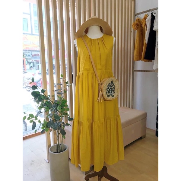Đầm Maxi vàng