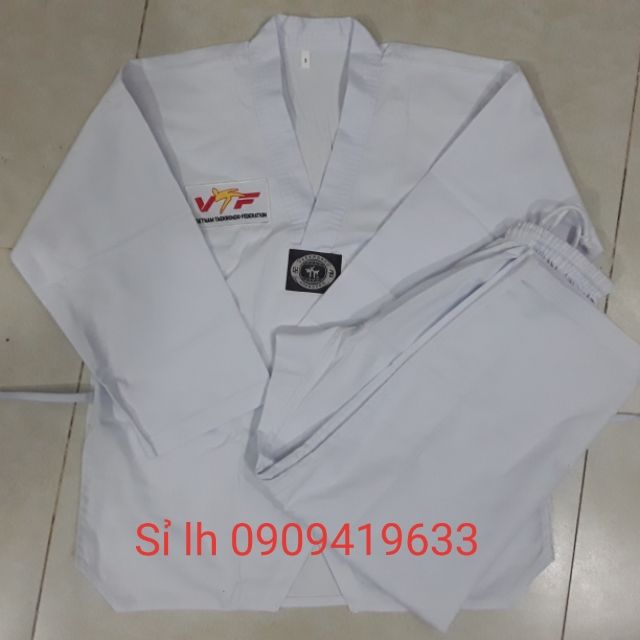 Bộ Taekwondo VTF kaki RẺ NHẤT (tại xưởng sản xuất)