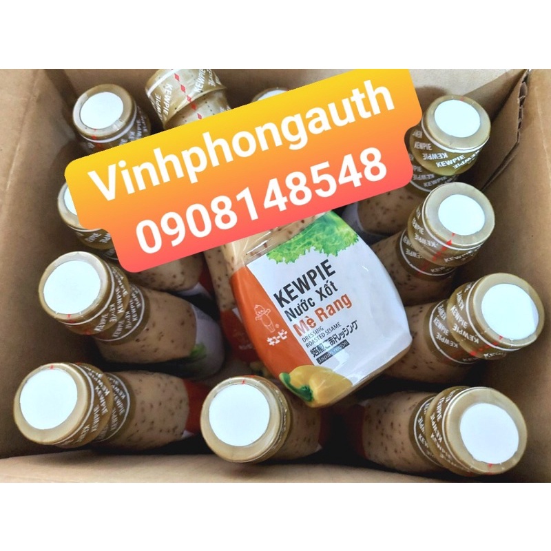 Sốt Mè Rang Kewpie Chai 210ml Dùng Cho Trộn Salad Và Chấm