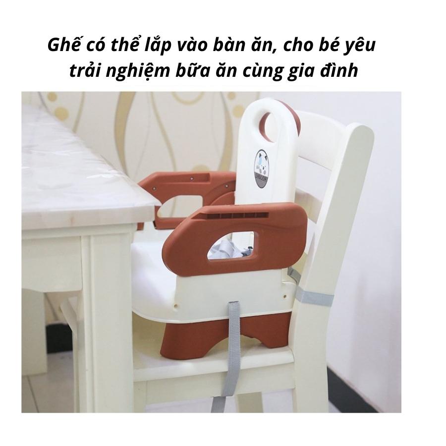 Ghế ăn dặm gấp gọn chính hãng Shuda, ghế có đai an toàn, và có thể sử dụng ở nhiều nơi TUTI MOMMY