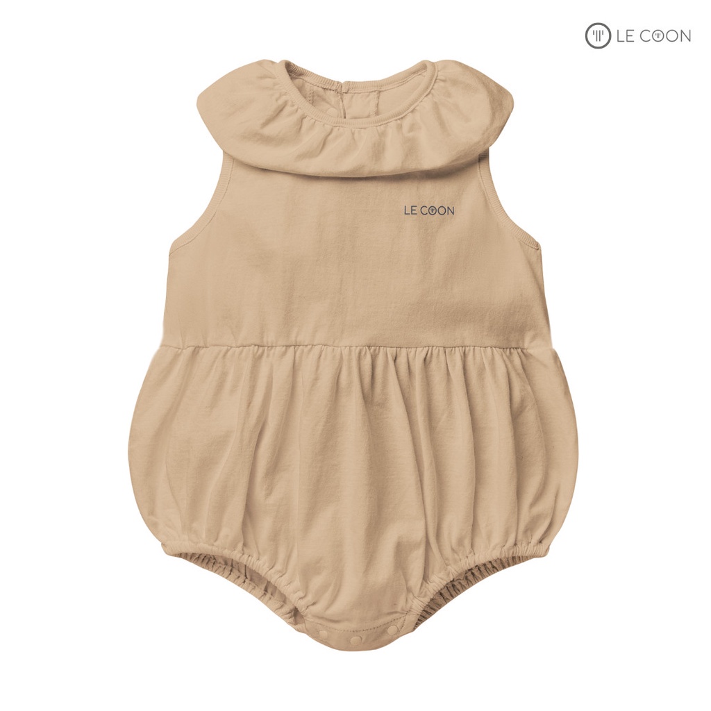 Le coon LC0876 Romper cổ bèo không tay cho bé gái Lecoon SS2022