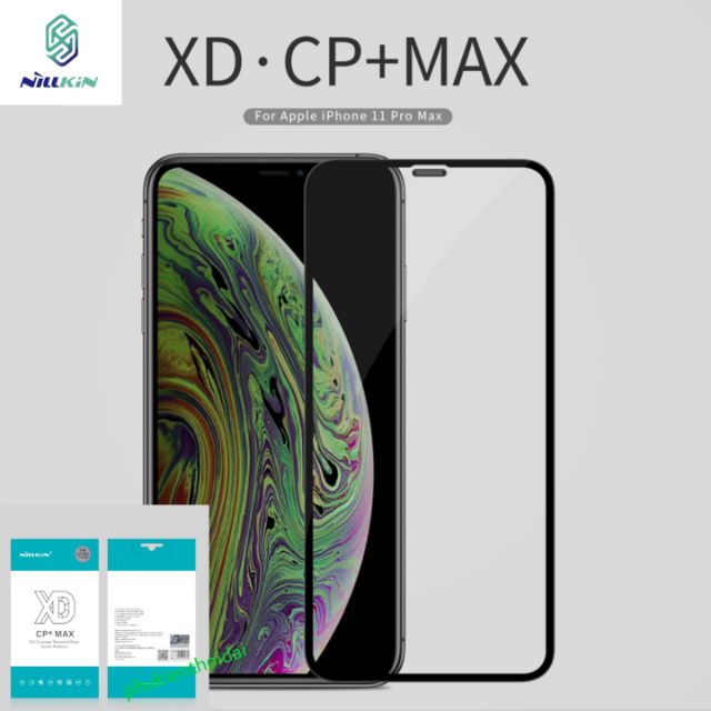 Kính cường lực Iphone 11 Pro Max / Xs Max / 11 / 11 Pro / X / Xs  hiệu Nillkin XD .CP+ Max Full màn trơn mượt Check code