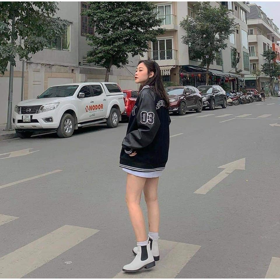 Áo khoác BOMBER Da