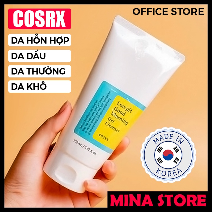 [LOẠI 150ML] Sữa Rửa Mặt Cosrx Low PH Good Morning Gel Cleanser Dạng Gel Chiết Từ Dầu Cây Trà | BigBuy360 - bigbuy360.vn