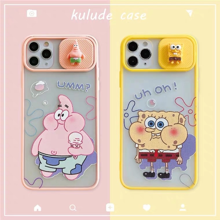 Ốp Điện Thoại Hình SpongeBob Dễ Thương Cho iPhone 11Pro 11ProMax 12 12Pro 12ProMax 13 13Pro 13ProMax 14Pro 14ProMax