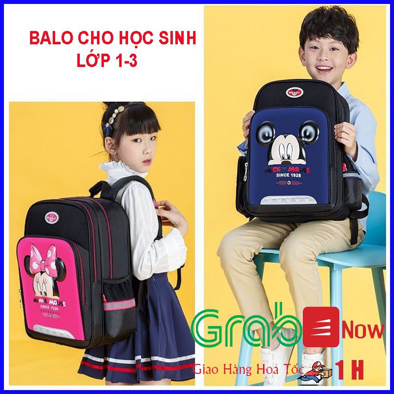 [L&V] Balo Học Sinh Lớp 1-3 - Cặp Sách Đi Học Chống Nước, Chống Gù Cho Bé