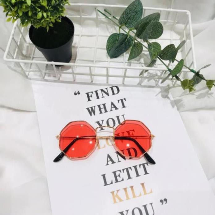 MẮT KÍNH THỜI TRANG HOT TREND ĐA GIÁC NHIỀU MÀU CỰC HOT D07