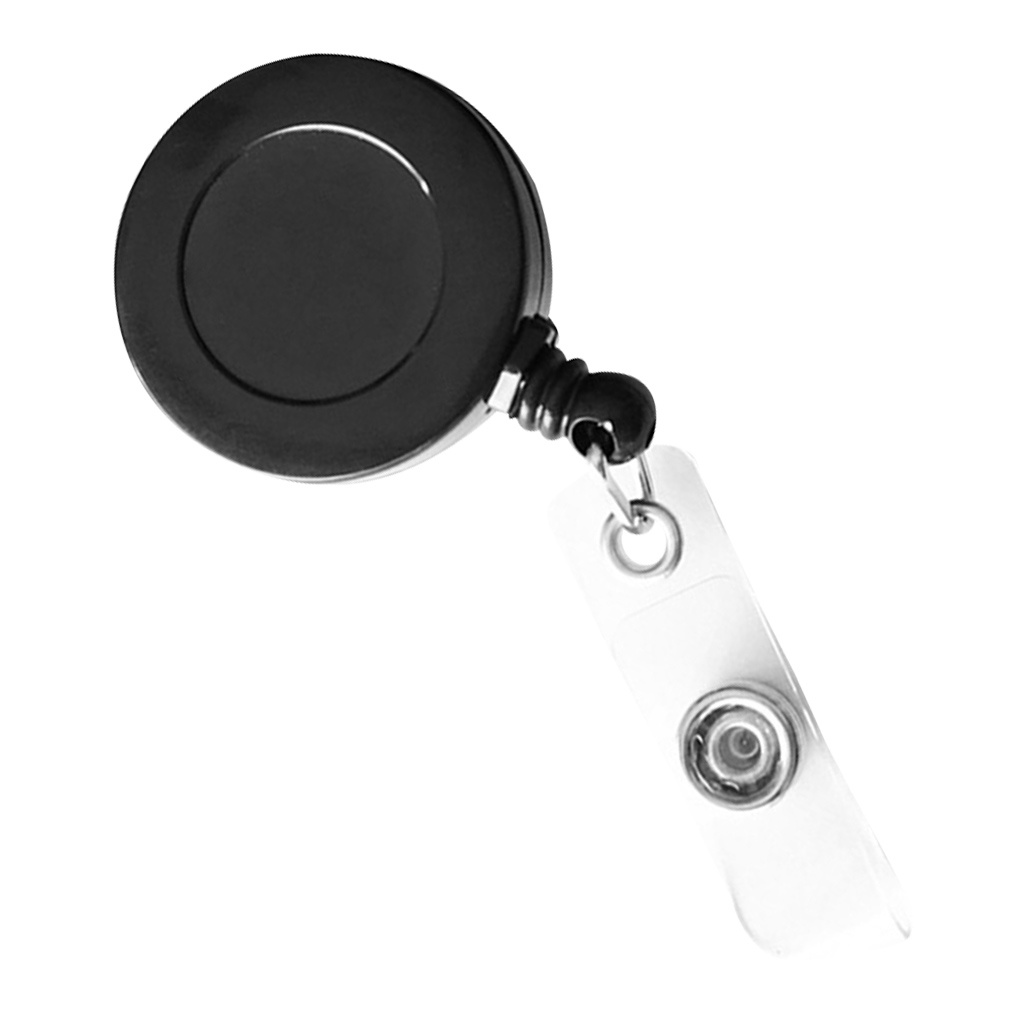 ID Badge Holder Reel with Belt Clip Retractable Metal Buckle Key Chain for Teachers Student