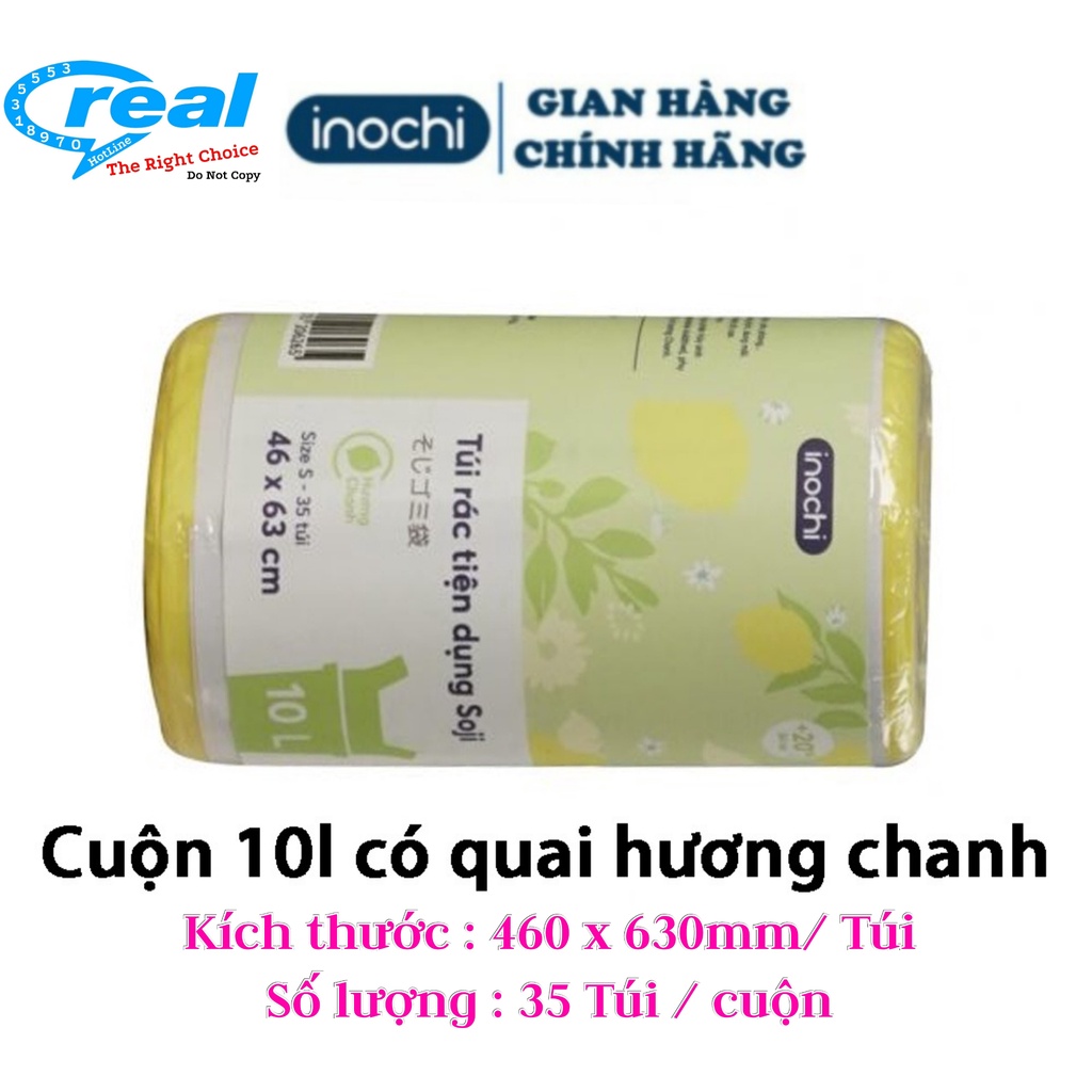 Túi Rác Tự Huỷ Hương Chanh và Lavender tiện dụng Soji inochi giúp nhà trở nên gọn gàng sạch