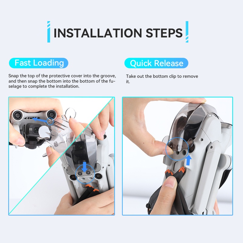 Khung Bảo Vệ Ống Kính Máy Ảnh Trong Suốt Cho Mini 3 Pro Gimbal