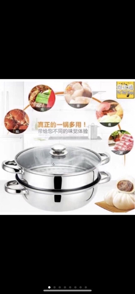 Nồi hấp inox 2 tầng POT size 28cm