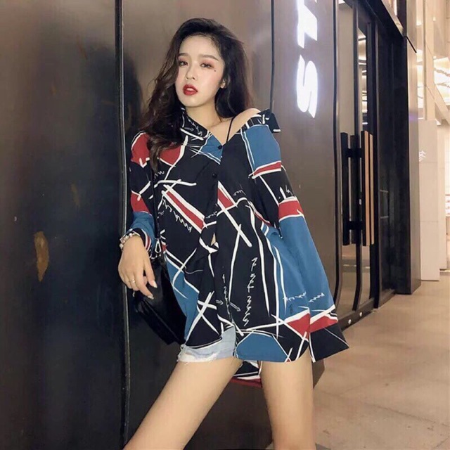 Sơ mi họa tiết siêu Tây