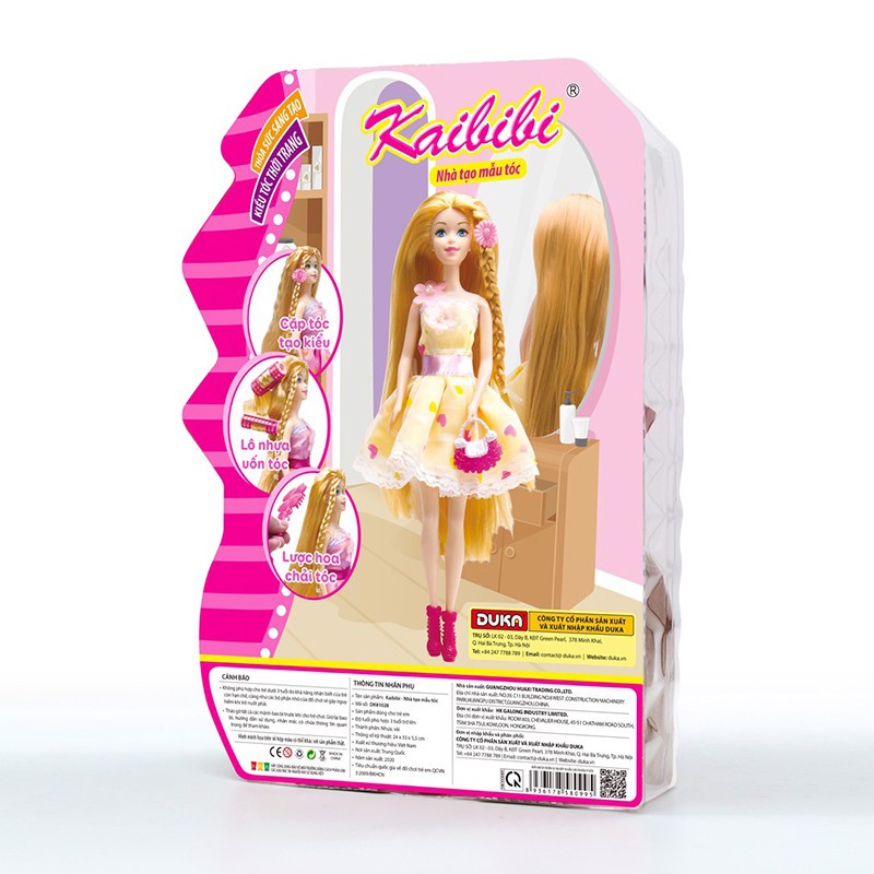 Đồ Chơi Duka: Kaibibi - Tô Màu Búp Bê DK 81029