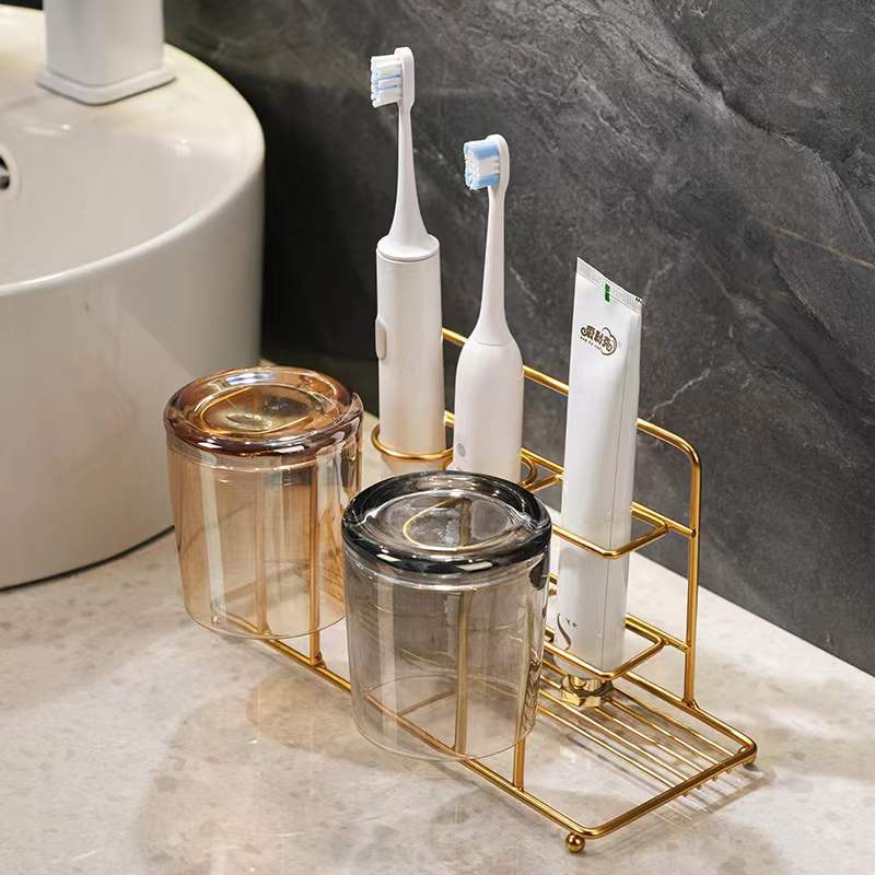 Giá Đỡ Bàn Chải Đánh Răng Gắn Tường Miễn Đục Lỗ Sang Trọng Cho Phòng Tắm