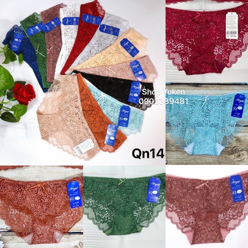 Q014 . Quần Lót Ren Boya. Quần lót nữ ren chất liệu bền, mềm, an toàn cho sức khỏe
