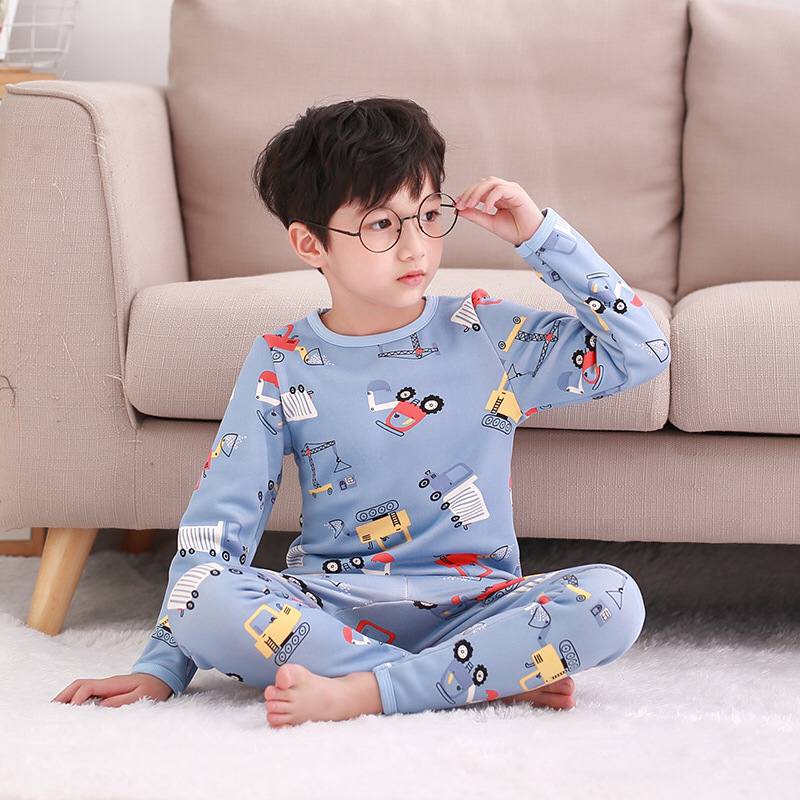 Set Đồ Dài Tay Họa Tiết Trái Cây Cho Bé Từ 1-4 Tuổi