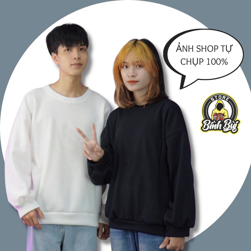  Áo Sweater Nỉ Nam Nữ Form Rộng Phong Cách Ulzzang Bình Bùi Store | BigBuy360 - bigbuy360.vn