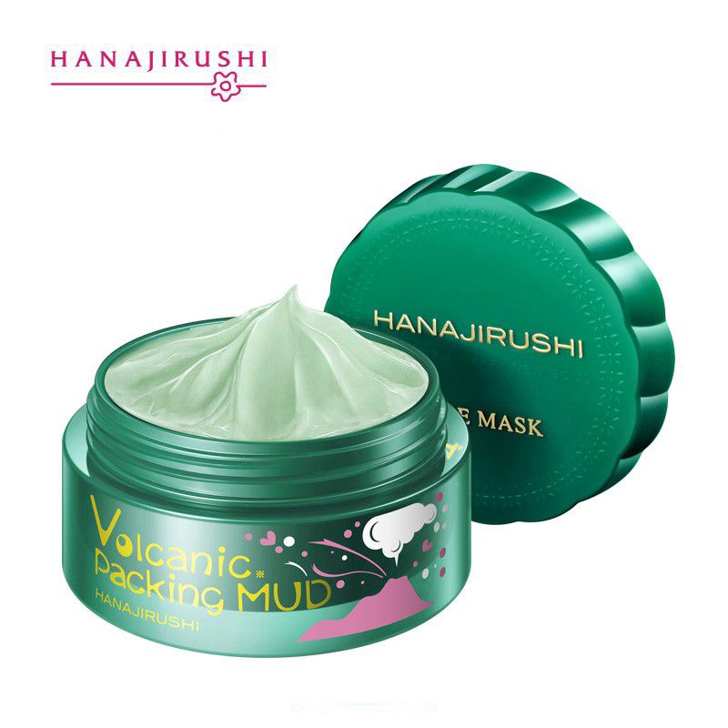 Mặt nạ chăm sóc lỗ chân lông HANAJIRUSHI với thành phần tro núi lửa Ma-rốc làm sạch sâu 80g( Date mới)