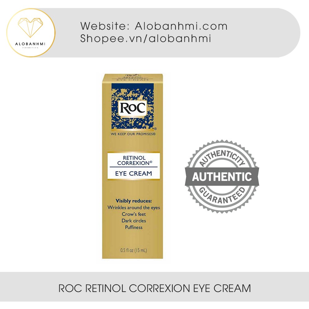 Kem mắt ROC RETINOL CORREXION EYE CREAM 15ml