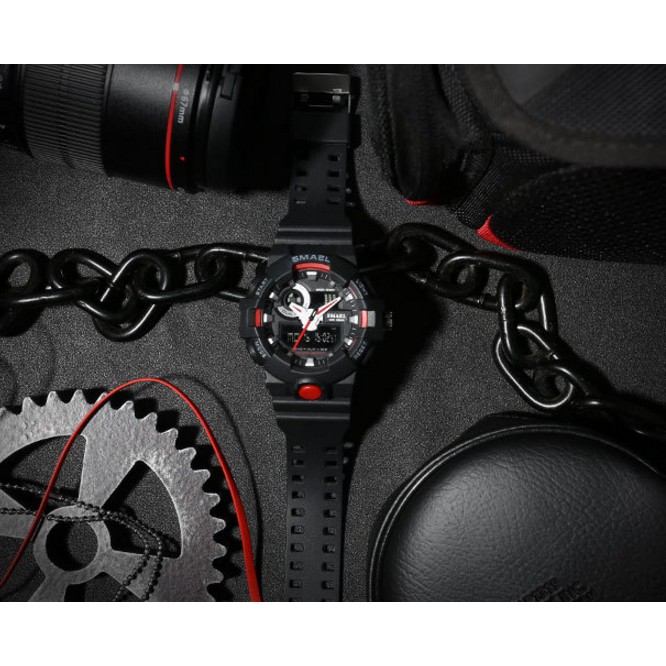 Đồng Hồ Nam Thể Thao SMAEL 1642 Chính Hãng Chống NướcThiết Kế Hầm Hố Dây Cao Su Bền Pin Trâu | BigBuy360 - bigbuy360.vn