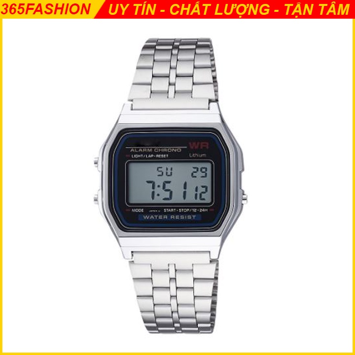 Đồng Hồ Casio A159, Phong Cách Unisex, Dây Thép Sang Trọng, Thể Thao, Siêu Bền, Mặt 36mm - 365Fashion