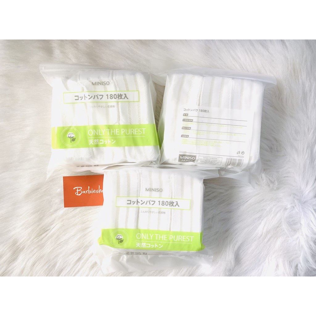 Bông Tẩy Trang Miniso 180 Miếng/Gói | BigBuy360 - bigbuy360.vn