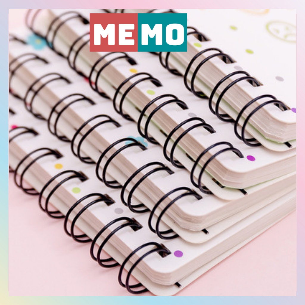 Sổ tay ghi chép lò xo mini, notebook, sổ tay cute MEMO
