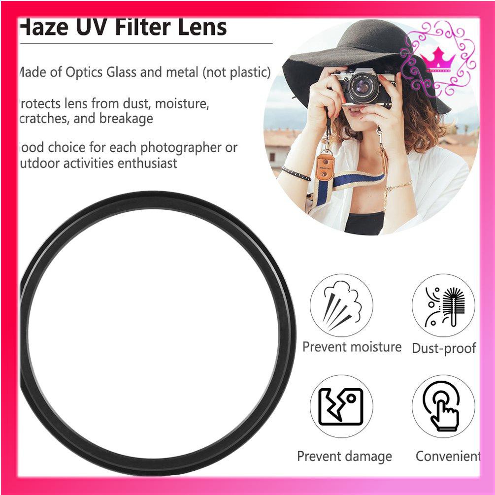 ⚛58mm UV Ultra-Violet Haze Dslr Camera Glass metal Lens Filter Lens Protector