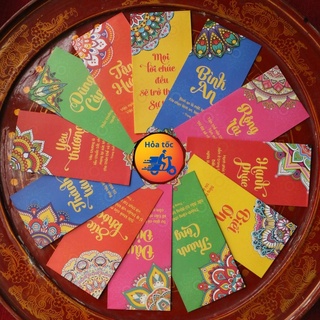 Phong Bao Lì Xì Tết Biểu tượng Mandala Siêu Cao Cấp & Bát Cát Tường - Sự May mắn &Hoàn Hảo Của Vũ trụ Trong Mắt Chư Phật