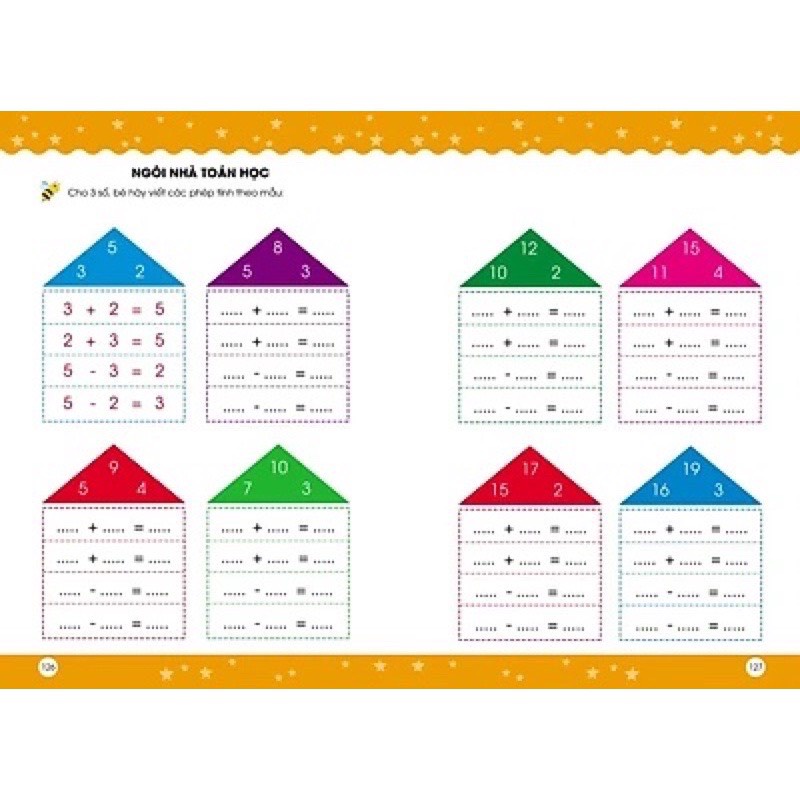 Vở Toán cho bé từ 5 - 7 tuổi