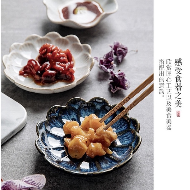 Bát chấm, dĩa chấm nhiều hoạ tiết, bát chấm phong cách Nhật Bản