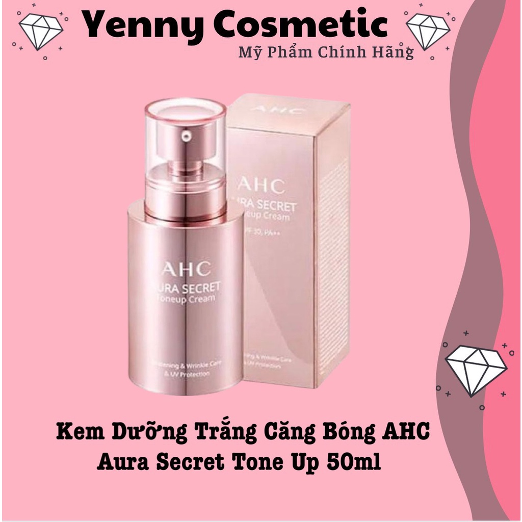 Kem Dưỡng Trắng Căng Bóng Aura Secret Tone Up Cream AHC 50g