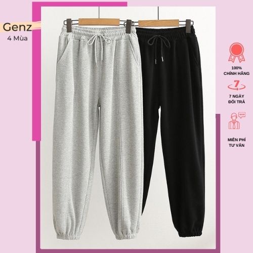 Quần jogger ,quần jogging nam,nữ bo gấu trơn vải thun da cá cá tính