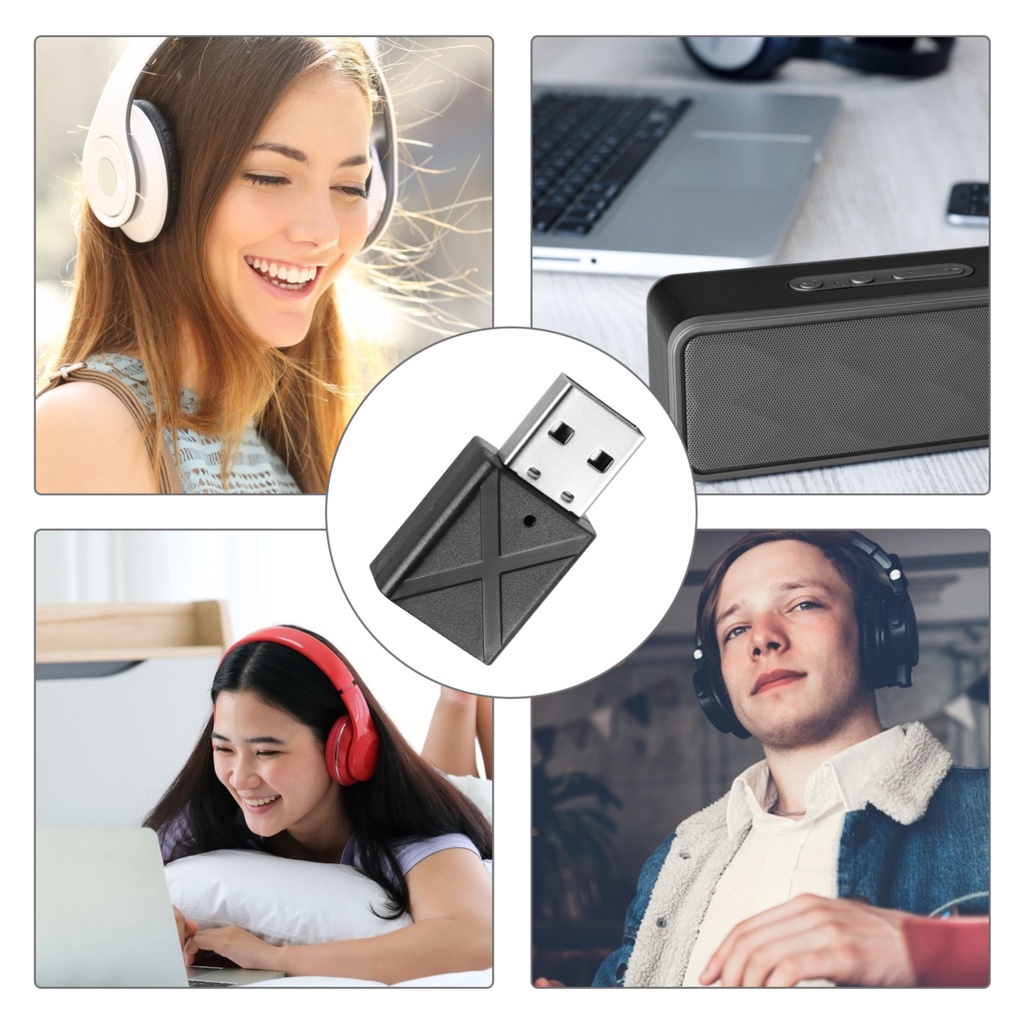 Đầu nhận phát tín hiệu âm thanh AUX 3.5mm bluetooth 5.0 không dây tiện lợi