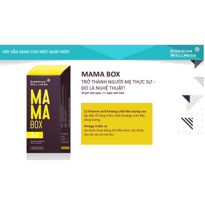 MAMA BOX DÀNH CHO PHỤ NỮ CÓ THAI VÀ CHO CON BÚ