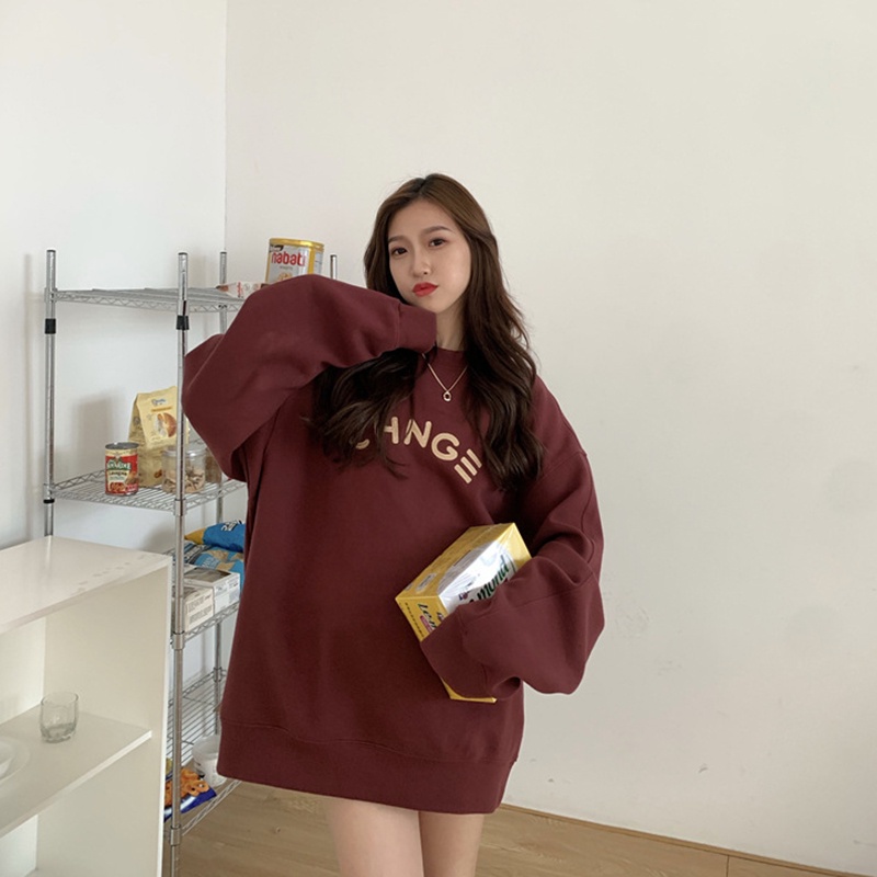 Áo dáng dài vừa IELGY họa tiết dễ phối đồ thời trang Hàn Quốc phong cách Harajuku