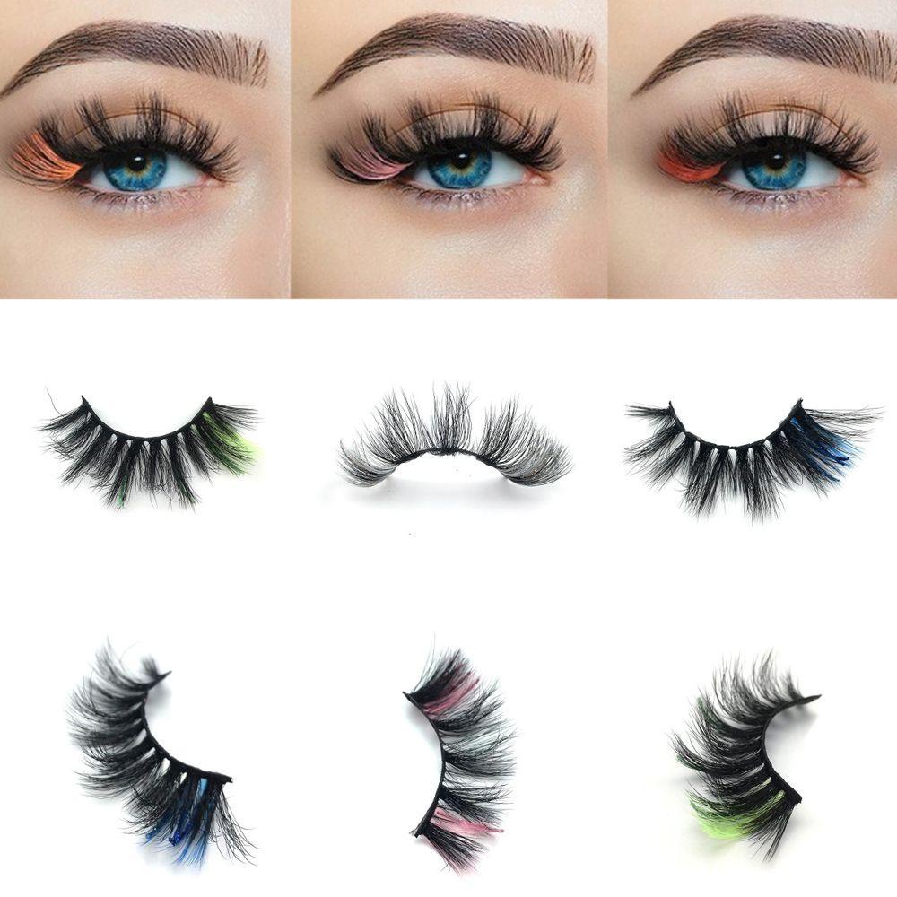 Lông Mi Giả 18MM Nhiều Màu Sắc Lấp Lánh Dành Cho Nữ