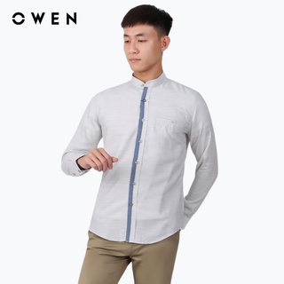 Áo sơ mi dài tay Nam Owen Bamboo Regular Fit Be - AR220130DT