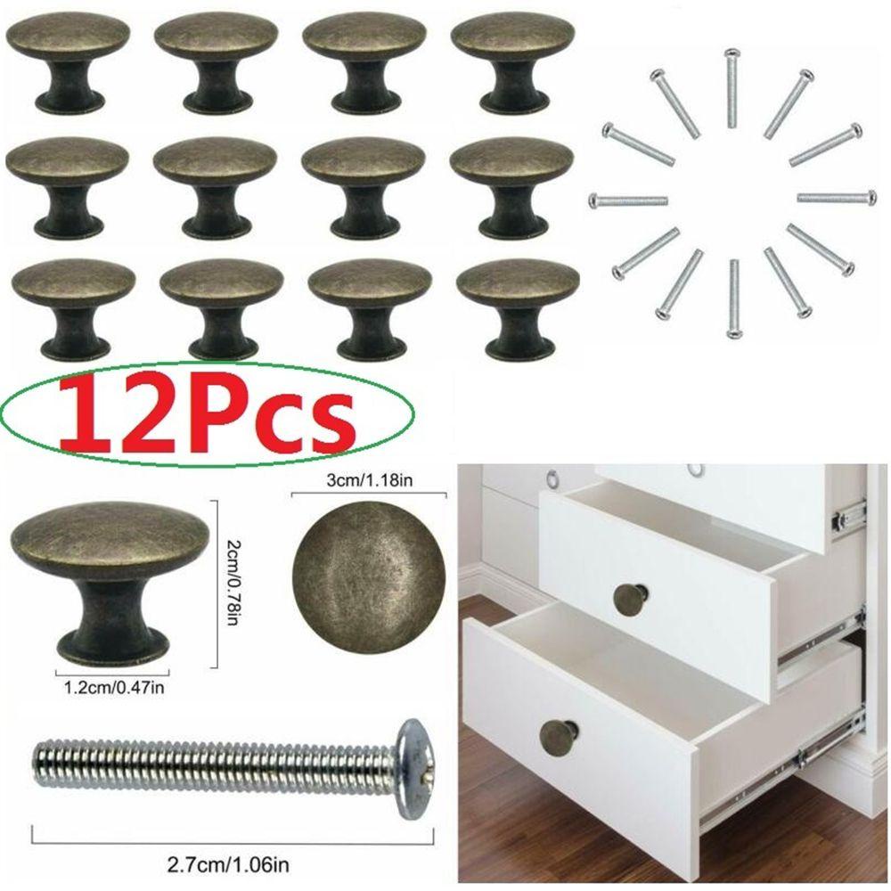 Bộ 12 Tay Nắm Cửa Tủ Bằng Hợp Kim Kẽm Tiện Dụng Cho Nhà Bếp