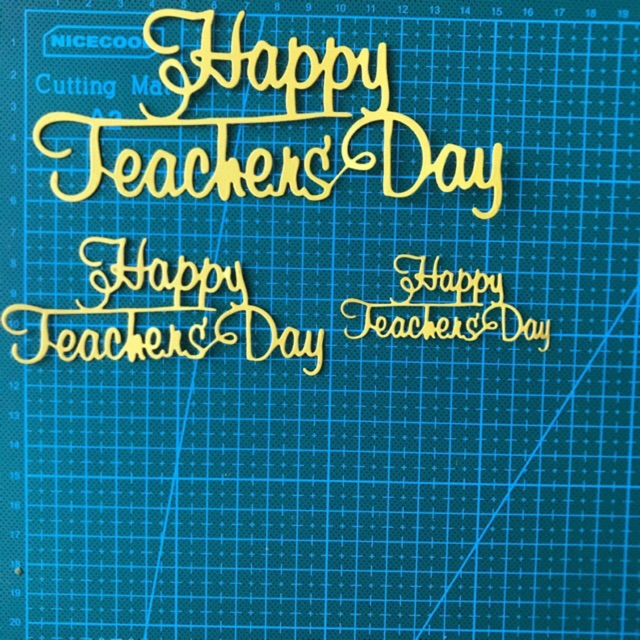 Set 3 khuôn "Happy teacher's day" CH08
