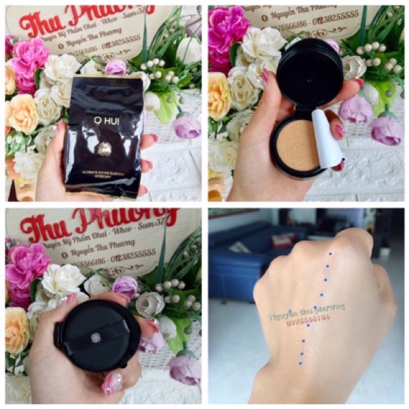 Lõi phấn nước Ohui đen che khuyết điểm, chống nắng Ultimate Cover Cushion  SPF50+/PA+++ ( tone số 1)