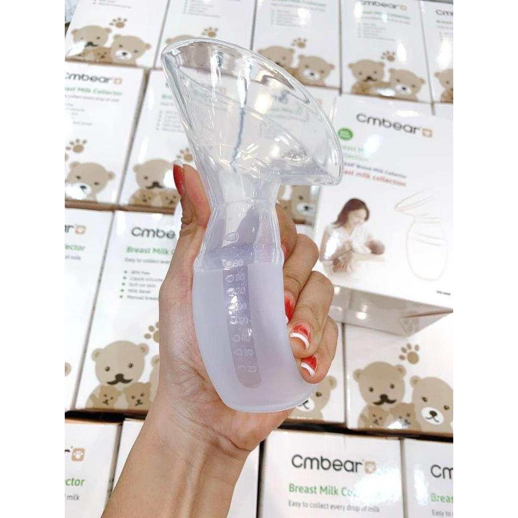 Cốc hứng sữa cao cấp cho mẹ phễu hứng sữa Silicon Cmbear