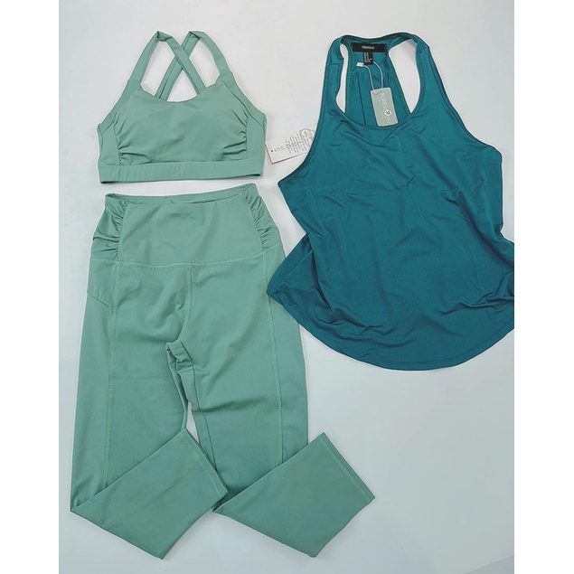 Set Lửng 9 Tấc Dún chéo lưng tập gym yoga