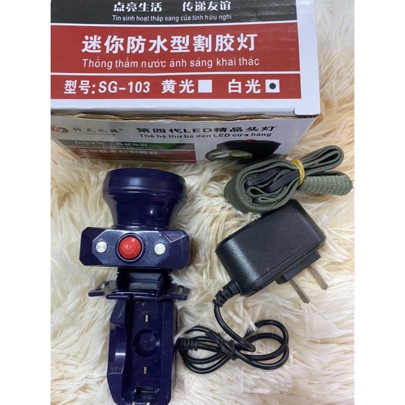 Đèn pin đội đầu siêu sáng chống nước SG 103 sáng 10-12h