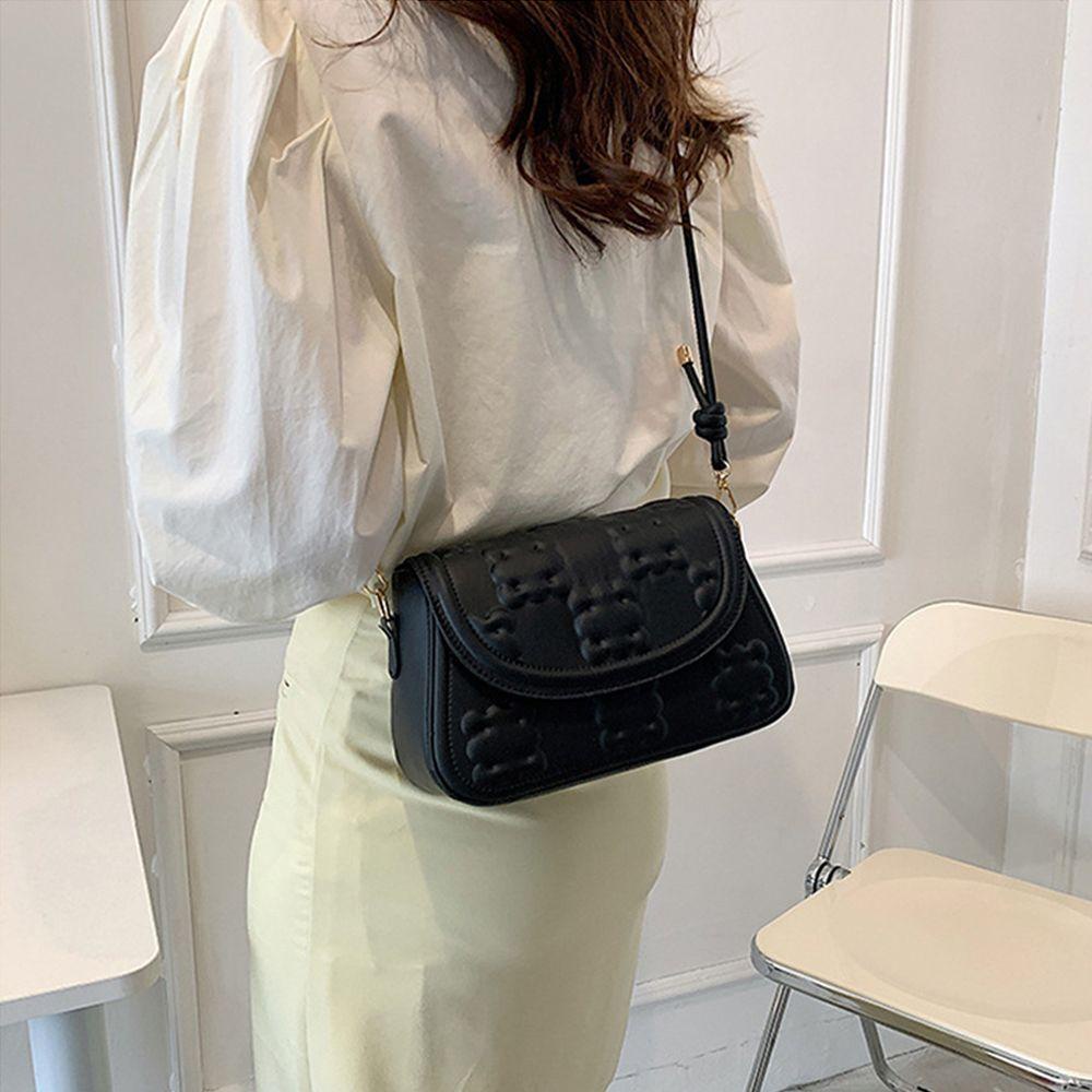 PINEVN Túi Xách Da PU Màu Trơn Cho Nữ