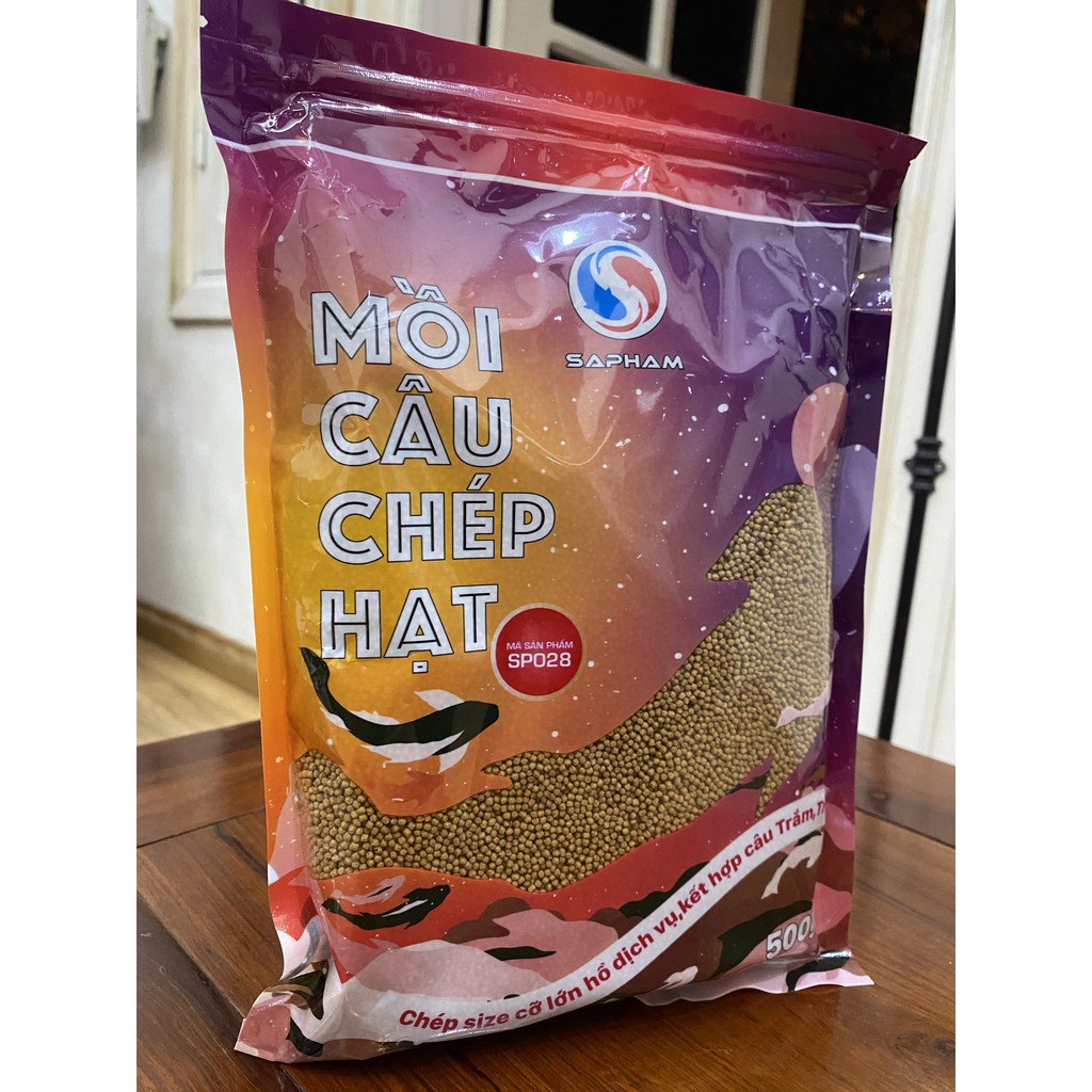 Mồi câu Chép Hạt Sapham